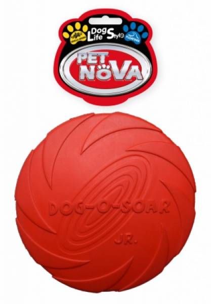 DOG LIFE STYLE Frisbee, Gummischeibe, 15 cm